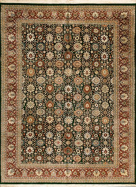 076204 Indo-Persian, Green Red