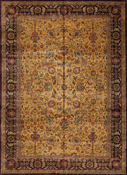 83271 RAJASTHAN COLLECTION 6001F, GOLD/PLUM 