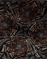 Camaflower, Wool & Silk Black 